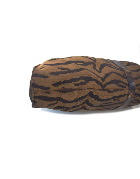 Fendi Diablo Rigata Tela Marrone