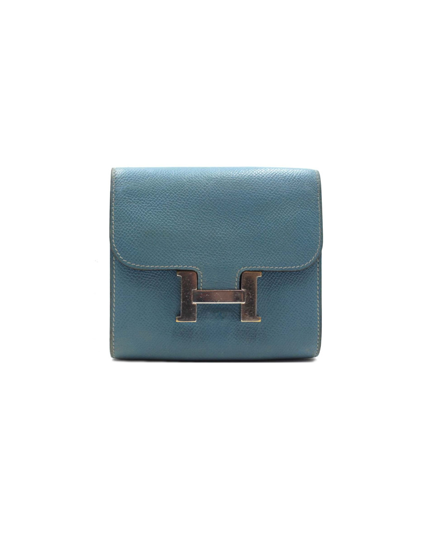 Hermes Constance Portafoglio Blu