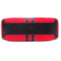 Gucci Ophidia Bauletto Pelle Scamosciata Rossa