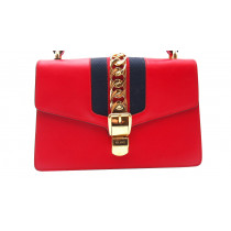 Gucci Silvye Pelle Rossa