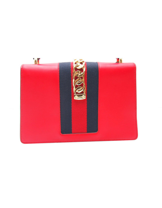 Gucci Silvye Pelle Rossa