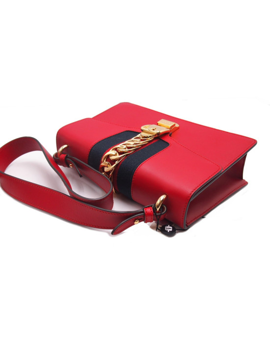 Gucci Silvye Pelle Rossa