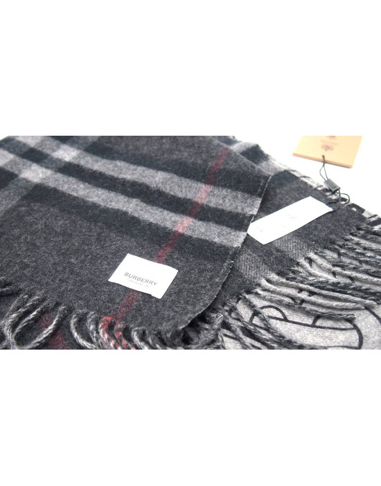 Burberry Sciarpa Cashmere Grigia