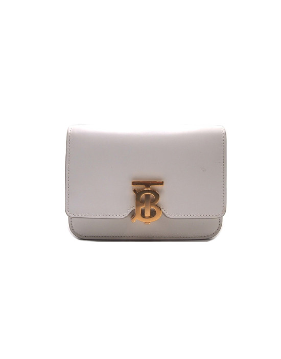 Burberry Tracolla Pelle Bianca