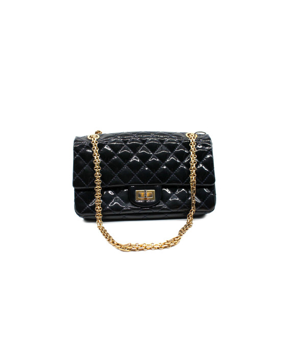 Chanel 2.55 double Reissue Vernis Blu