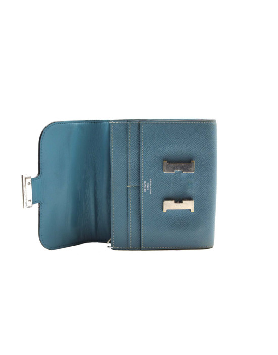 Hermes Constance Portafoglio Blu