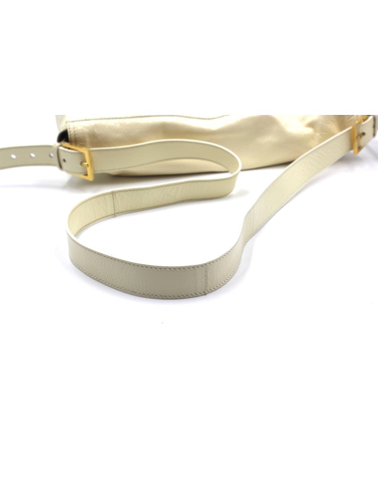 Fendi Maxi Baguette Vernis Bianca