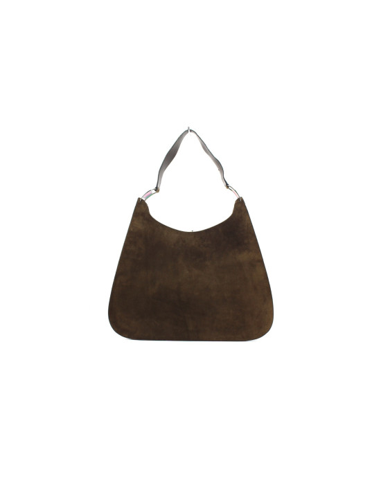 Ferragamo Shopping Scamosciata Marrone