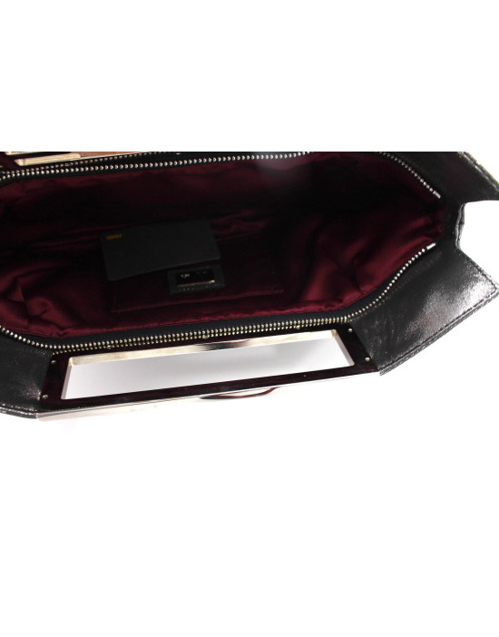 Fendi Pochette Tela Argentata