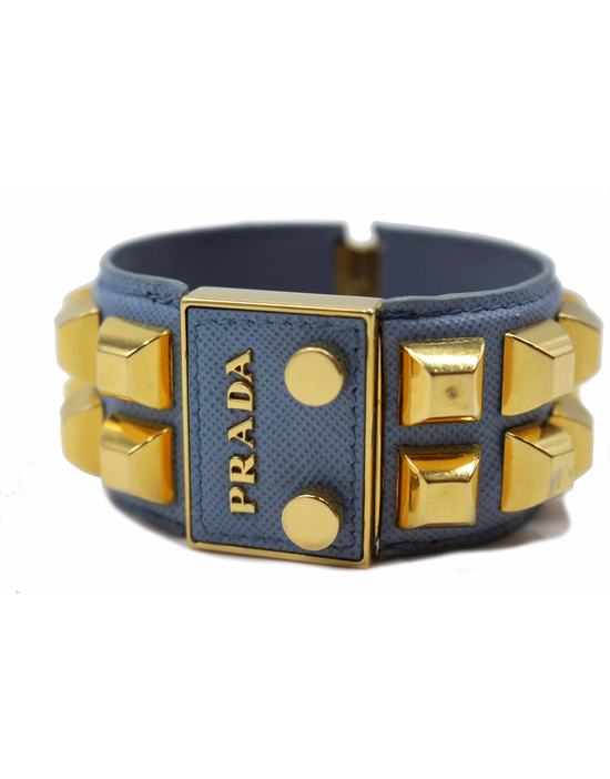 Prada Bracciale Saffiano Blu