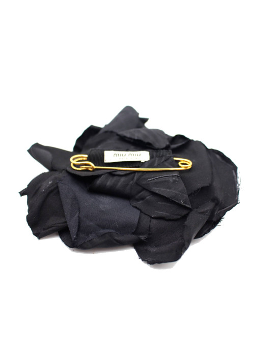 Miu Miu Spilla Tela Nera