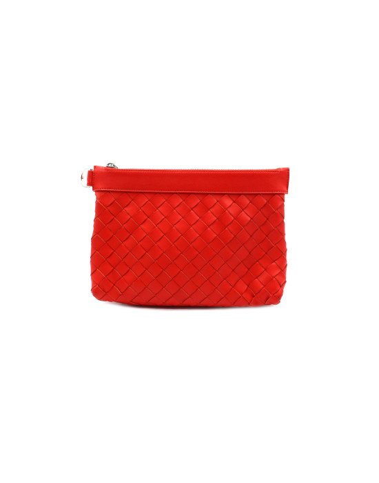 Bottega Veneta Pochette Pelle Rossa