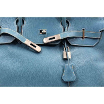 Hermes Birkin 40 Pelle Azzurro