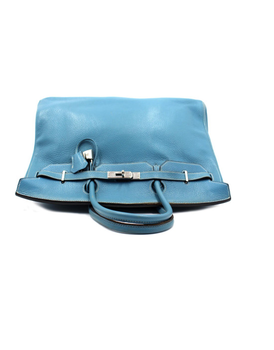 Hermes Birkin 40 Pelle Azzurro