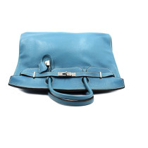 Hermes Birkin 40 Pelle Azzurro