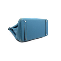 Hermes Birkin 40 Pelle Azzurro