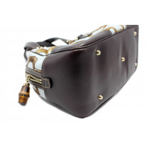 Gucci Bauletto Tela Azzurro