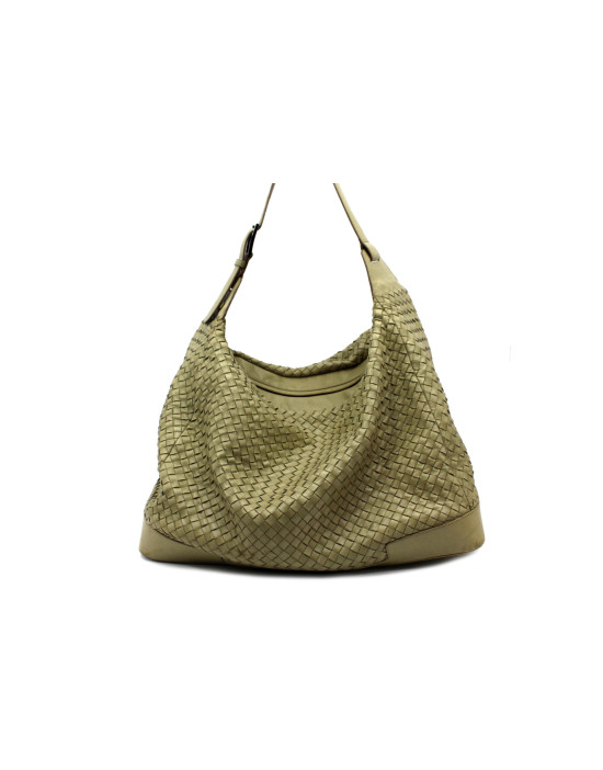 Bottega Veneta Borsa Weekend Pelle Beige