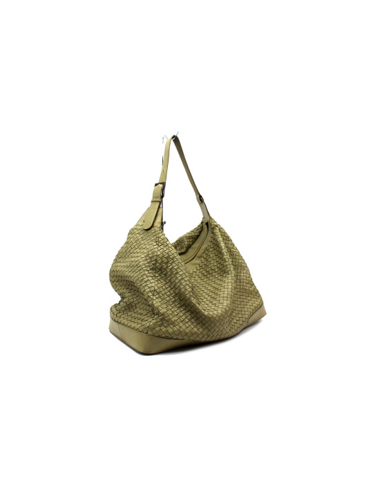 Bottega Veneta Borsa Weekend Pelle Beige