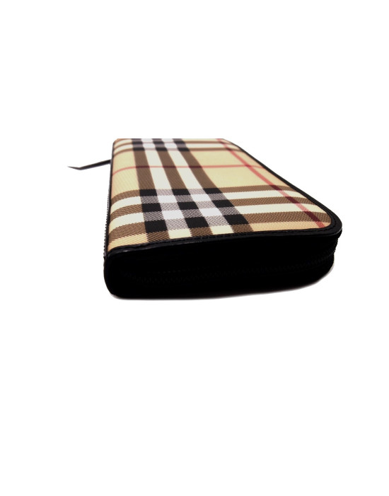 Burberry Portafoglio Zippy Check Beige