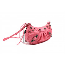 Balenciaga Le Cagole Pelle Stampa Cocco Rosa