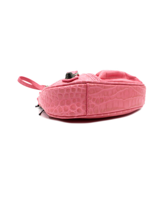 Balenciaga Le Cagole Pelle Stampa Cocco Rosa