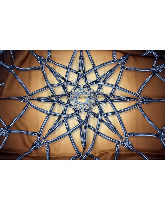 Gucci Foulard Seta Marrone