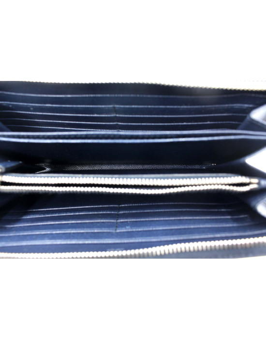 Prada Portafoglio Pelle Blu