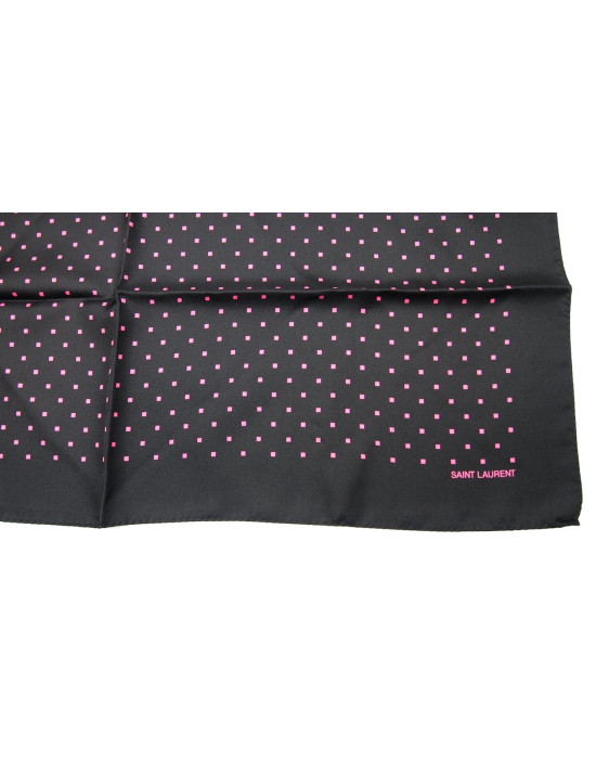 Saint Laurent Foulard Seta Nera