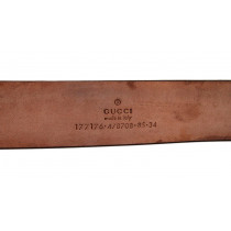 Gucci Cintura Pelle Argento