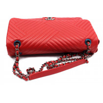 Chanel Chevron Pelle Rossa