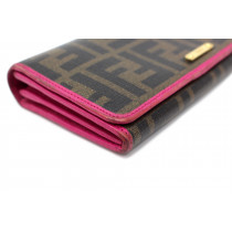 Fendi Portafoglio Zucca Marrone