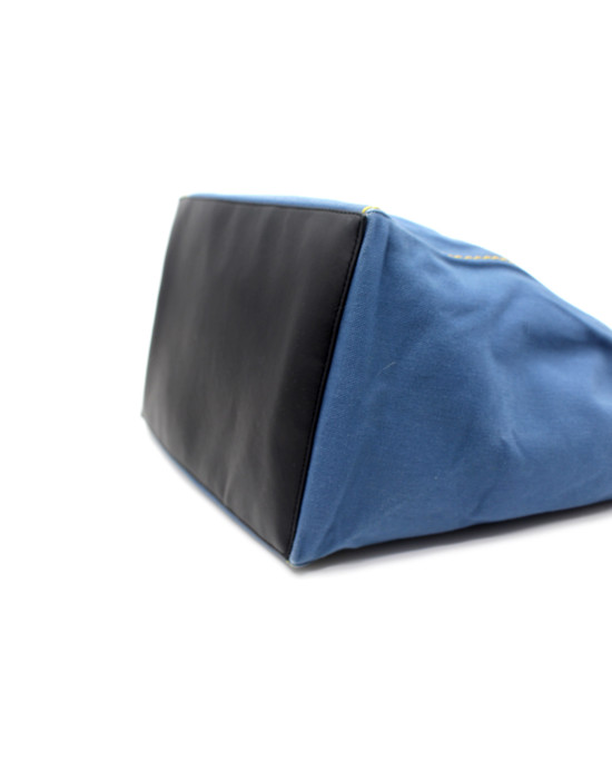 Celine Shopping Tela Blu