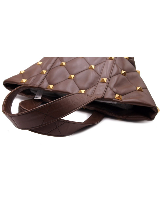 Valentino Roman Stud Pelle Marrone