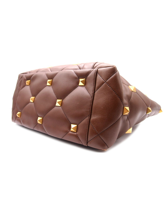 Valentino Roman Stud Pelle Marrone
