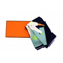 Hermes Carré Funky Dancers Light Blue