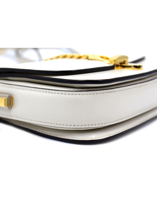 Gucci Sylvie Mini Pelle Panna