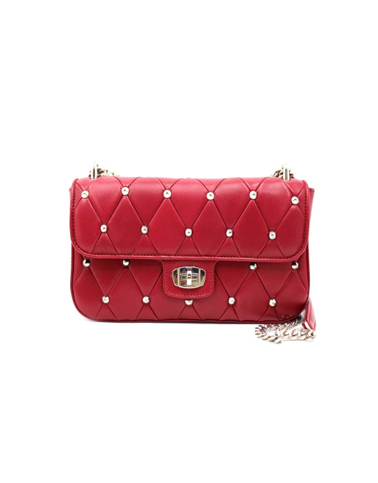 Miu Miu Tracolla Nappa Magenta Borchie