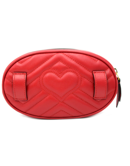 Gucci Marsupio Marmont Pelle Rossa