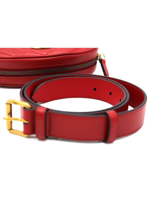 Gucci Marsupio Marmont Pelle Rossa