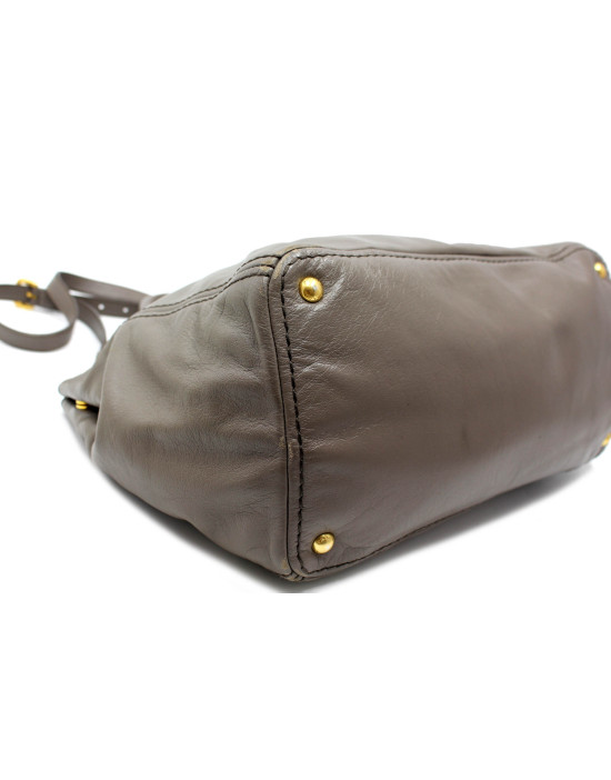 Prada Shopping Pelle Grigia