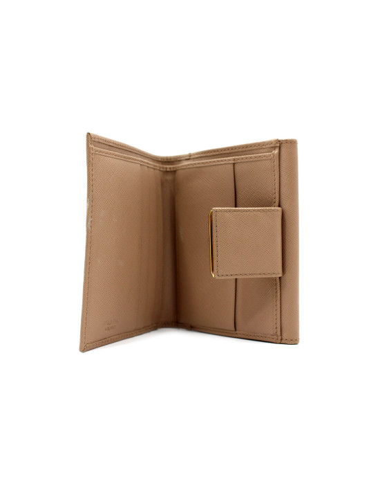 Prada Portafoglio Pelle Beige