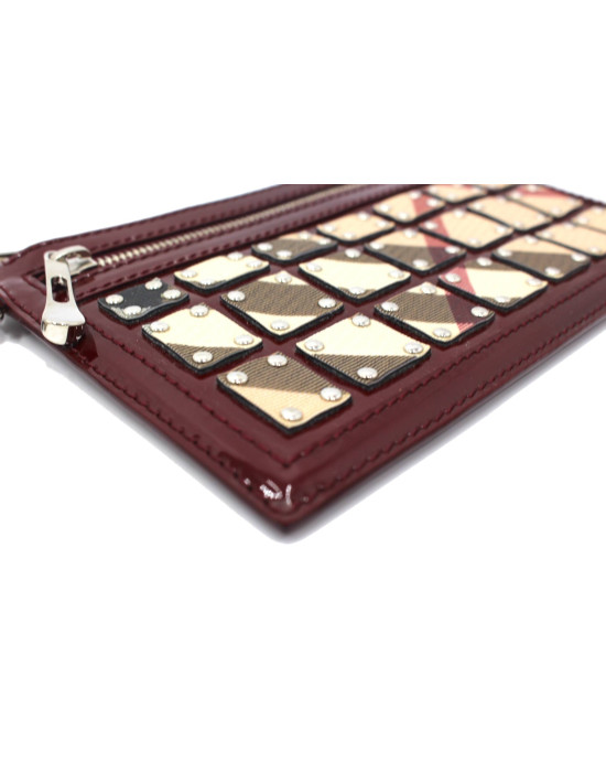 Burberry Pochette Check e vernice