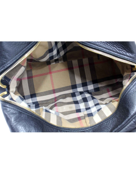 Burberry Shopping Pelle Nera