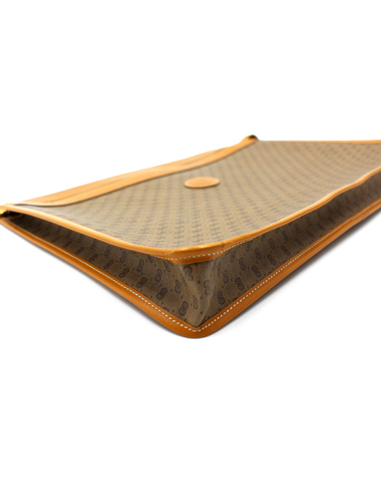 Gucci Portadocumenti Tela Marrone