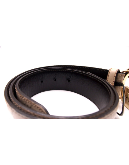 Gucci Cintura Pelle Panna