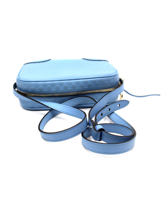 Gucci Bree Tracolla Pelle Azzurra