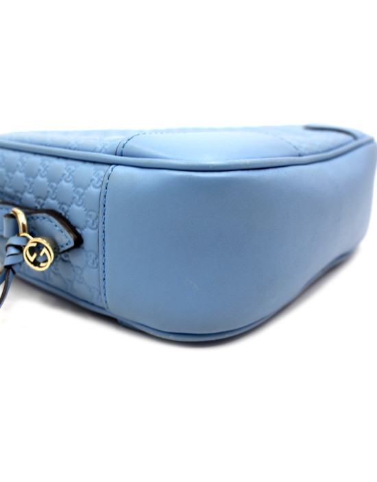 Gucci Bree Tracolla Pelle Azzurra