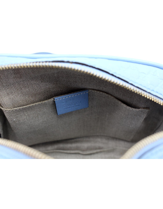 Gucci Bree Tracolla Pelle Azzurra