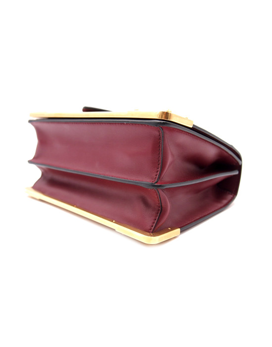 Prada Cahier Pelle Saffiano Bordeaux